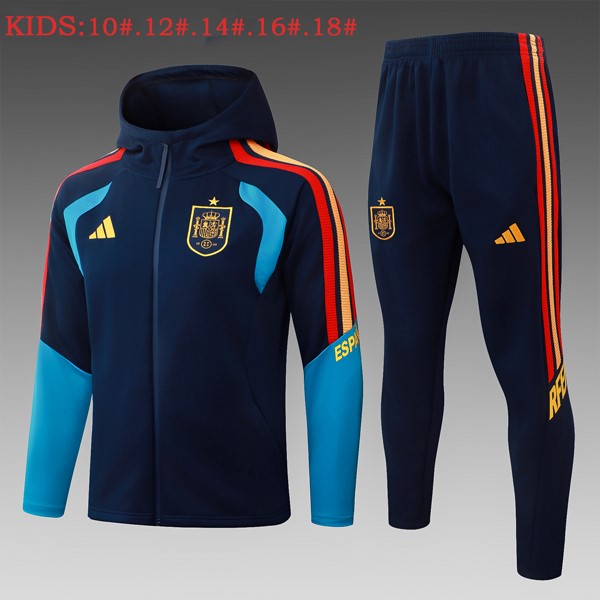 Enfant Survetement Capuche Espagne 2026-27 Bleu 5